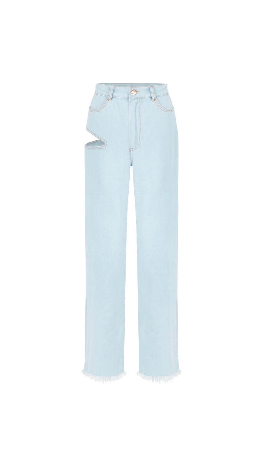 CUTOUT JEANS light blue