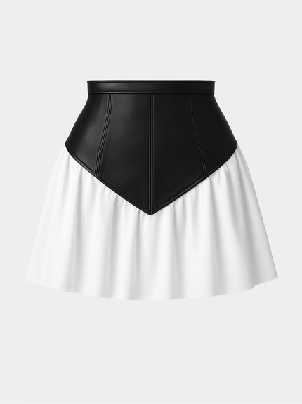 SKIRT LEATHER BLACK