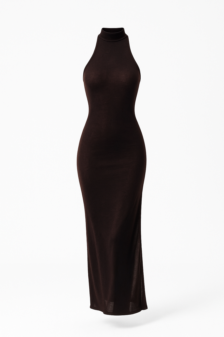 DRESS VISCOSE BROWN
