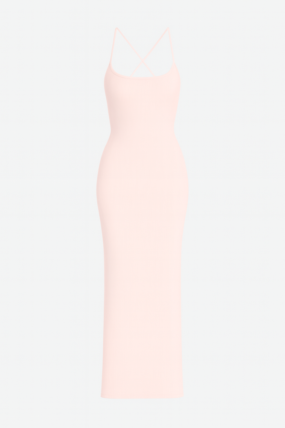 DRESS W/STRINGS PEACH