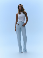 CUTOUT JEANS light blue - Зображення 5