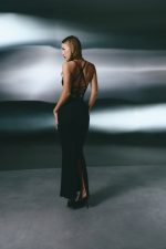 DRESS W/STRINGS BLACK - Зображення 3