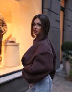 Suede Bomber Jacket Dark Brown - Зображення 6