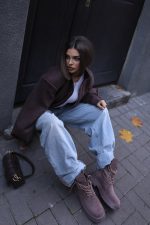 Suede Bomber Jacket Dark Brown - Зображення 9